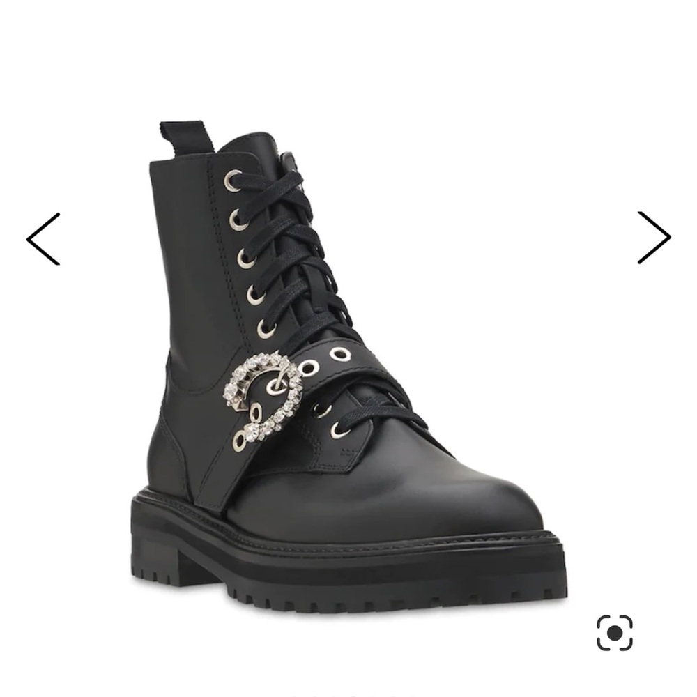 Jimmy Choo Cora leather combat boots